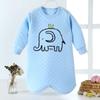 Camisón de bebé, pijama de bebé a prueba de patadas, primavera y otoño, cálido, de una pieza, para niños, de manga larga, para niñas, de algodón puro.