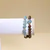 Pulsera de Cuentas Aromáticas Medicina China 0.8 an Gong Niuhuang + Cuarzo Jade Azul Doble Círculo Pulsera DIY Transmisión en Vivo Venta al por Mayor