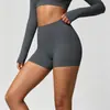 Conjunto de yoga europeu e americano transfronteiriço justo sem costas, vestuário de fitness de secagem rápida, shorts esportivos de manga curta para corrida ao ar livre e calças de yoga