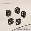 Aleación Negra Mariposa Serpiente Dragón Flor Zorro Bolsa Cuentas Colgante Colgante Cuentas Diy Joyería Accesorios Material