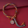 Pulsera de Doce Deidades Guardianas del Zodiaco estilo Xizang, Pulsera Trenzada de Hilo Rojo para el Año de Nacimiento, Joyería Étnica Unisex Regalo