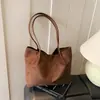 2026 Invierno Nuevo Simple Gran Capacidad Estilo Coreano Textura Mate Bolso de Hombro Único Bolso Tote de Moda Tendencia
