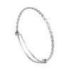 Suministro Directo de Fábrica Pulsera de Acero Inoxidable Diseño de Nicho Pulsera Ajustable Moda Mismo Estilo que las Celebridades de Internet Pulsera Retorcida Al por Mayor