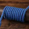 Cuerda de algodón de tres cabos para manualidades, cuerda decorativa blanca, cuerda de unión tejida a mano, cuerda de cáñamo gruesa, cuerda para bolsa de cordón, cuerda fina torcida resistente al desgaste