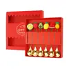 Conjunto de Talheres de Aço Inoxidável com Desenhos de Frutas para o Natal - Colher e Garfo - Fofo - Colher de Sobremesa - Colher para Mexer Café - Venda Direta da Fábrica