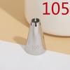 Bico de confeitar concha de flor virgem 105# aço inoxidável 304 soldagem polimento creme ferramenta de confeitaria de bolo tamanho pequeno