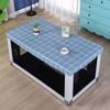 Toalha de mesa de couro à prova d'água e à prova de óleo sem lavagem Sala de estar Ins Pequena mesa de centro fresca Capa de mesa doméstica de luxo leve pastoral nórdica