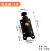 Cerradura de puerta de madera con perno de resorte de acero inoxidable engrosado, cerradura automática para puertas de baño y ventanas, cerradura de perno china, cerradura de puerta antirrobo