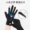 Luvas de Verão Finas Antiderrapantes de Seda de Gelo para Homens e Mulheres, para Dirigir, Montar, Entregas, Pesca, com Furos para Dois Dedos/Meio Dedo, Proteção Solar, Atacado
