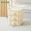 Caja de Almacenamiento de Escritorio BNBS de Colores Macaron, Apilable y Combinable Libremente, Tipo Cajón, Caja de Papelería para Estudiantes