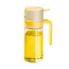 Botella de Spray para Aceite de Cocina Doméstica, Botella de Aceite de Apertura y Cierre Automático Dos en Uno de Doble Propósito, Botella de Aceite de Vidrio para Cocina Antiadherente