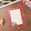 Cartão de Natal Fofo Cabeça do Cartão Cartão de Trás Material de Embalagem Desenho Animado Cartão Pequeno Embalagem de Presente Cartão Decorativo Papel de Cartão de Saudação
