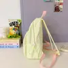 Mochila casual ins nueva y simple para mujer, color sólido, bolsa escolar estilo universitario japonés, mochila de viaje de aspecto elegante para niñas