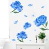 Nuevo LD93025 hada azul flor dormitorio sala de estar decoración de pared para el hogar adhesivos de pared autoadhesivos