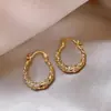 Brincos Torcidos de Zircônia Estilo Minimalista Agulha de Prata Brincos de Personalidade Moda Retrô Europeia e Americana Brincos Simples Versáteis de Nicho para Mulheres