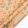 Envoltura de regalo de cumpleaños, notas musicales festivas, papel kraft para el Día de San Valentín, set nuevo de papel de regalo DIY de Amazon
