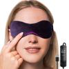 Máscara ocular calefactable eléctricamente, ajuste inteligente de temperatura de tres velocidades, gafas de natación de terciopelo con grafeno calefactable, máscara ocular con compresas de vapor personalizable