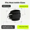 Correa de tobillo para fitness con 2 hebillas para entrenamiento de piernas y glúteos, tobillera, correa para pierna, correa de soporte para tobillo, correa de resistencia para rack de potencia