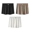 Huajielong Seda de Hielo Color Sólido Texturizado Ropa Interior para Hombre al por Mayor Cintura Media Tallas Grandes para Hombre Transpirable Calzoncillos tipo Boxer para Hombre Dropshipping Disponible