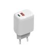 Cargador 20W Adecuado para Teléfono Móvil Apple Huawei Xiaomi Cabezal de Carga PD Doble Puerto Estándar Europeo Certificado CE Cabezal de Carga Rápida