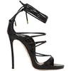 Sandalias de Moda Transfronterizas Correa de Anillo para Pie Romano Punta Abierta Zapatos de Mujer Pasarela Sandalias de Talla Grande Zapatos