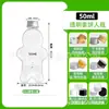 Série Popular de Natal 50ml, Vários Frascos Plásticos, Material PET, Pequenos Frascos de Vinho, Frascos de Árvore de Natal com Argolas, Podem Ser Pendurados com Cordas Vermelhas