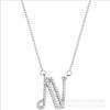 Carta de Viaje de Esposa t Collar de Circonita Zhang Ziyi 26 Cadena para Clavícula en Inglés Collar de Diseño de Nicho para Mujer
