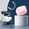 Caja para guardar dentaduras postizas dentadura postiza ancianos portátil remojo caja para dientes retenedor de corrección de aparatos invisibles caja de limpieza y limpieza