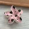 Nuevo Pinza para el Cabello Cuadrada Impresa en UV de Macaron para el Día de San Valentín, Pasador Dulce con Forma de Corazón, Pinza de Tiburón Versátil para el Cabello