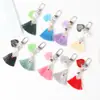 Pingente de chaveiro de borla cor pérola criativa cor de doce valorize você decoração de bolsa de amantes suporte processamento personalização