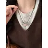 Collar Colgante Pequeño Caballo de Madera Retro Cadena Larga para Suéter de Mujer Nuevo Otoño Invierno Accesorios del Año Zodiacal