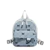 Estilo Nuevo de Verano Estudiante Universitario Corduroy Ins Estudiante de Secundaria Lazo Moda Estilo Casual Mochila Mochila de Viaje