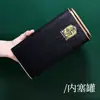 Recipiente Cuadrado Grande Retro para Té Lata de Hierro Té Negro Universal Té Blanco Té Pu'Er Caja de Empaque para Té Caja de Hierro Caja de Regalo Vacía