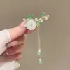 Grampo de Cabelo com Franja Estilo Antigo, Estilo Super Fada, Presilha Lateral Estilo Chinês, Presilha Bico de Pato com Franja, Presilha Lateral, Elegante Exquisito Testa