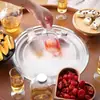 Mesa de Bambú Trendy para Té Cold Brew para Reuniones al Aire Libre, Imprescindible para Experiencias de Té Refrescantes, Incluye Botellas Pequeñas de Licor y Herramientas