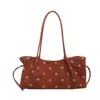 Bolsa de Cubo de Mano Estilo Coreano Dulce al por Mayor Bolsa para Mujer 2026 Otoño Nuevo Bolso de Hombro Plisado de Lunares Bolso de Axila de Moda