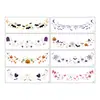 Nuevas pegatinas de maquillaje de Halloween tipo araña Amazon transfronterizas, pegatinas de tatuaje de murciélago, pegatinas decorativas faciales lindas de dibujos animados de calabaza