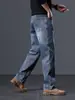 Moda Masculina Fengshe / Lançamento Outono-Inverno 2026 Jeans Reto Vintage Novo para Homens, Calças Longas Soltas e Versáteis