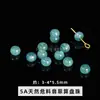 Cuentas espaciadoras de jadeíta natural grado A para accesorios de joyería hechos a mano DIY, pulsera y collar de estilo chino de venta caliente transfronteriza, hebilla de paz al por mayor