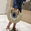 Bolso Tejido de Paja para Mujer, Nuevo Modelo 2019, Cruzado Estilo Coreano, Gran Capacidad, Bolso de Mano y Bolso de Hombro Versátil y Moderno