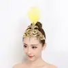 Flor de Cabeza de Xishuangbanna Nuevo Estilo Étnico Performance Étnico Venta al por Mayor Escenario de Danza Clásica Performance de Baile Mujeres Modernas