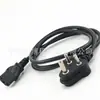 Cable de alimentación de tamaño de calibre indio enchufe de tres clavijas indio cola de pin sudafricano cola de flor de ciruelo enchufe de dos clavijas indio cable de alimentación de cola de 8 pines
