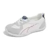 [Personalizado] K1519 Otoño 2025 Tenis Blancos Estilo Coreano para Estudiantes Mujeres, Zapatos Versátiles Casuales de Ponerse sin Cordones para Mujeres