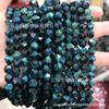 Ojo de Tigre Azul 8mm Facetado Diamante Ojo Relámpago Optimización Ojo de Tigre Azul Pulsera de Piedra Joyería DIY Venta Directa Tigre Azul