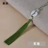 Hebilla de Seguridad de Jade Blanco Colgante de Borla Estilo Chino Accesorio de Vestuario Antiguo Cheongsam Colgante de Abanico Colgante de Marcapáginas Joyería