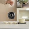 Crema Estilo Ning Xuan Tetera Portátil Juego de Té de Viaje Camping Taza Express Equipo de Té para Exterior Ceremonia de Acompañamiento de Negocios