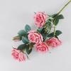 Flor de rosa britânica simulada planta verde flor artificial casamento casa pátio externo decoração fotografia fotografia comércio exterior transfronteiriço