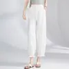 Pantalones de encaje con volantes, de cintura alta, corte holgado, pantalones tipo linterna adelgazantes, 2026 verano casual transpirables versátiles cropped bloomers