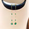 Brincos de Franja Redondos de Cristal Agulha de Prata, Estilo Moda Vintage, Luxo Leve, Sensação de Alto Padrão, Design Único