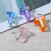 Cuentas de Acrílico Transparente con Chapado de Color de 6 mm con Agujero Grande Letras Inglesas Cuentas Sueltas para Accesorios de Joyería DIY Pulsera Collar